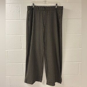 Alembika Geometric Wide Leg Knit Pants | Made in Israel | Size 5